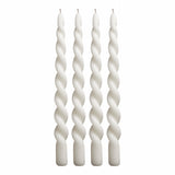 Twist Candle - Box of 4 - Chalk
