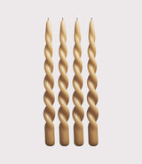 Twist Candle - Box of 4 - Golden