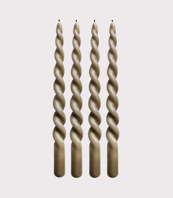 Twist Candle - Box of 4 - Sand