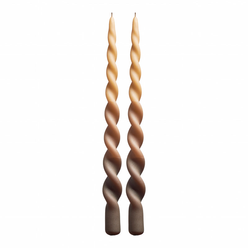 Twist Candle - Box of 2 - Dip-dye Lion