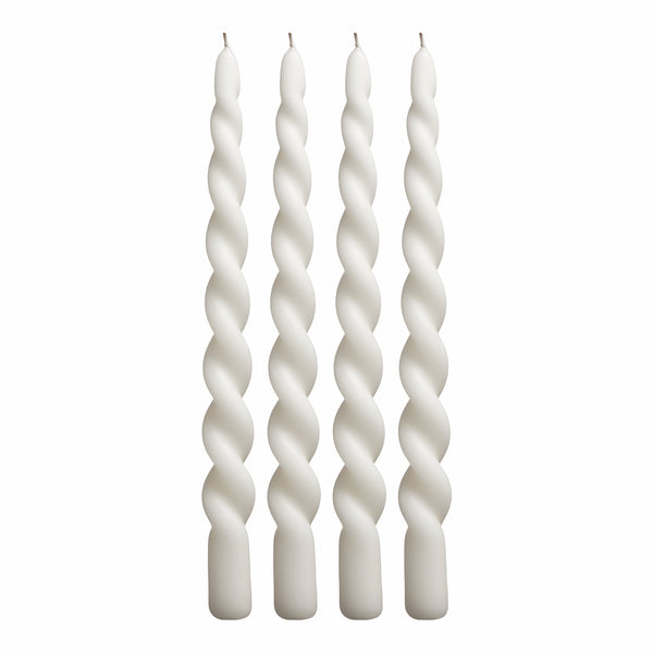 Twist Candle - Box of 4 - Chalk