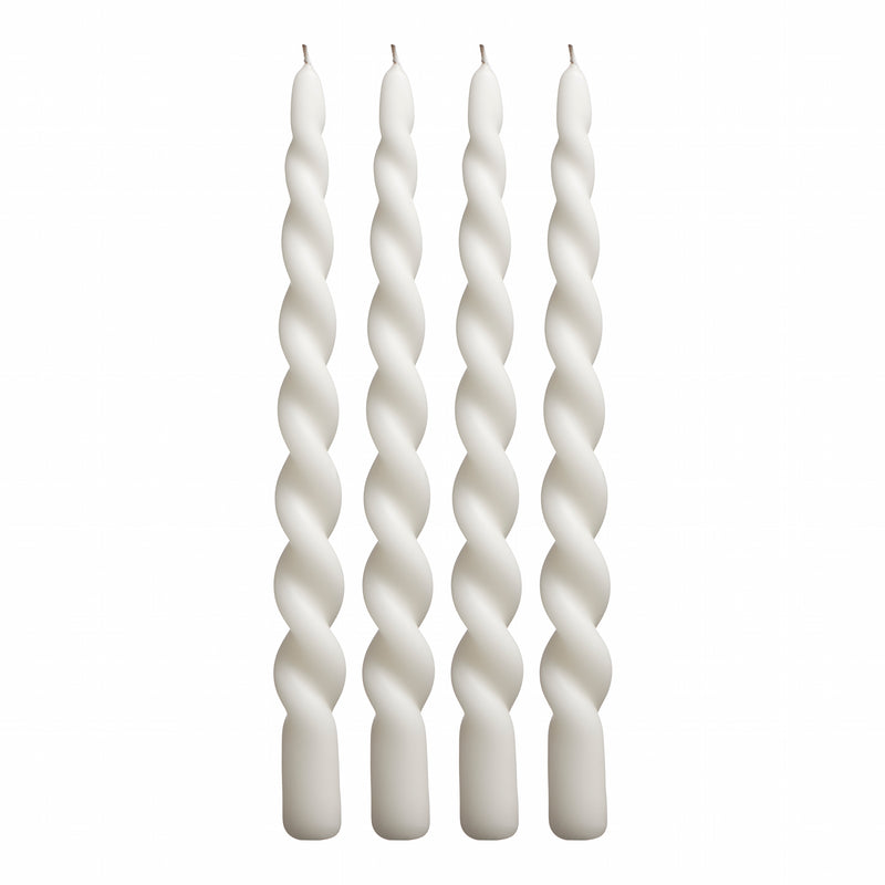 Twist Candle - Box of 4 - Chalk