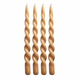 Twist Candle - Box of 4 - Golden
