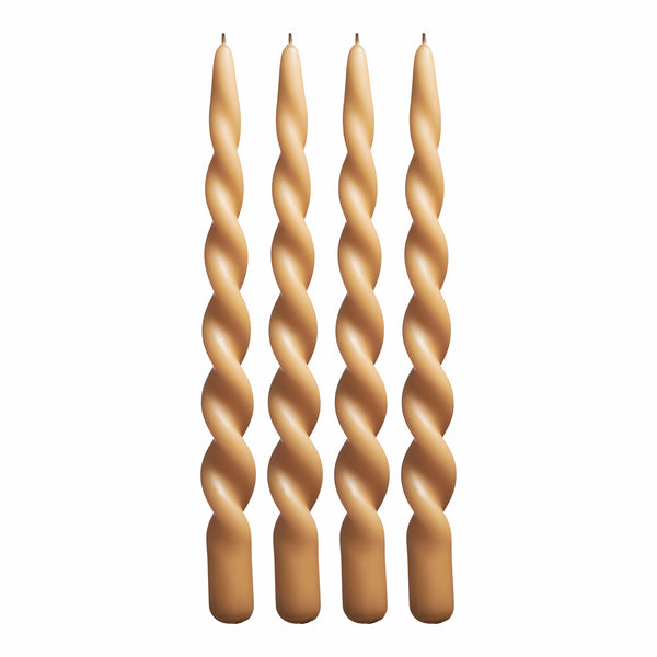 Twist Candle - Box of 4 - Golden